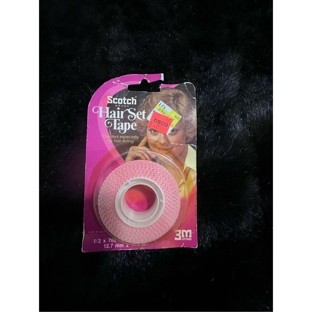 Vintage Scotch Hair Set Tape New In Package  1970s